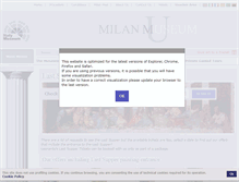 Tablet Screenshot of milan-museum.com